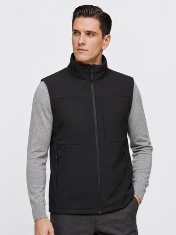ALLTHEMEN Vest 'Federwolke' in Black: front