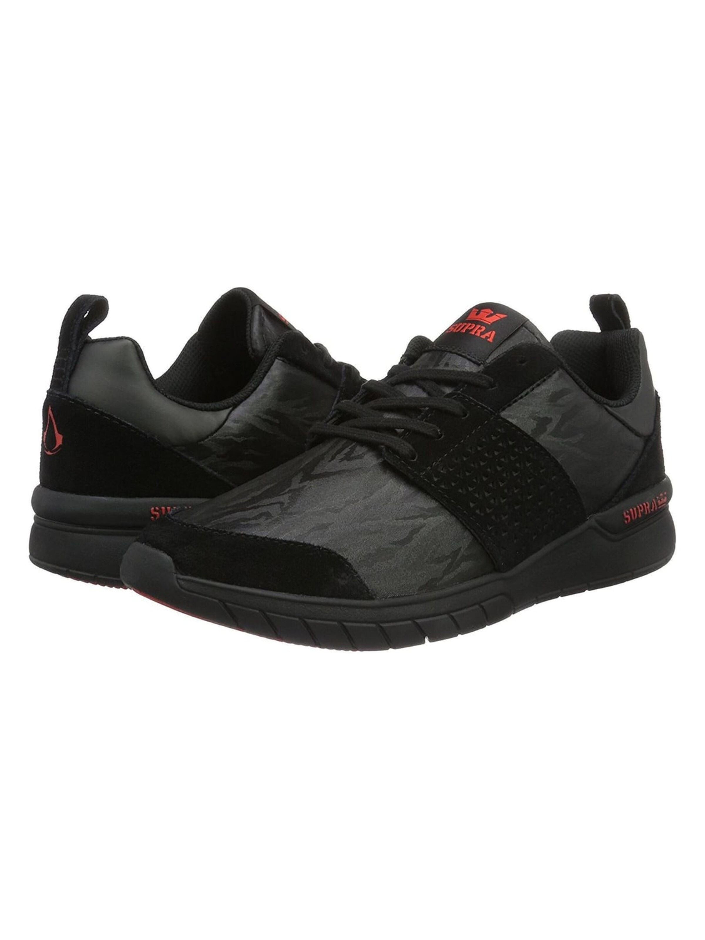 Scarpa stringata sportiva 'Scissor Assassins Creed Scarpe' di SUPRA in nero