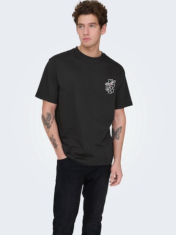 Only & Sons Koszulka 'ONSFred' w kolorze czarny