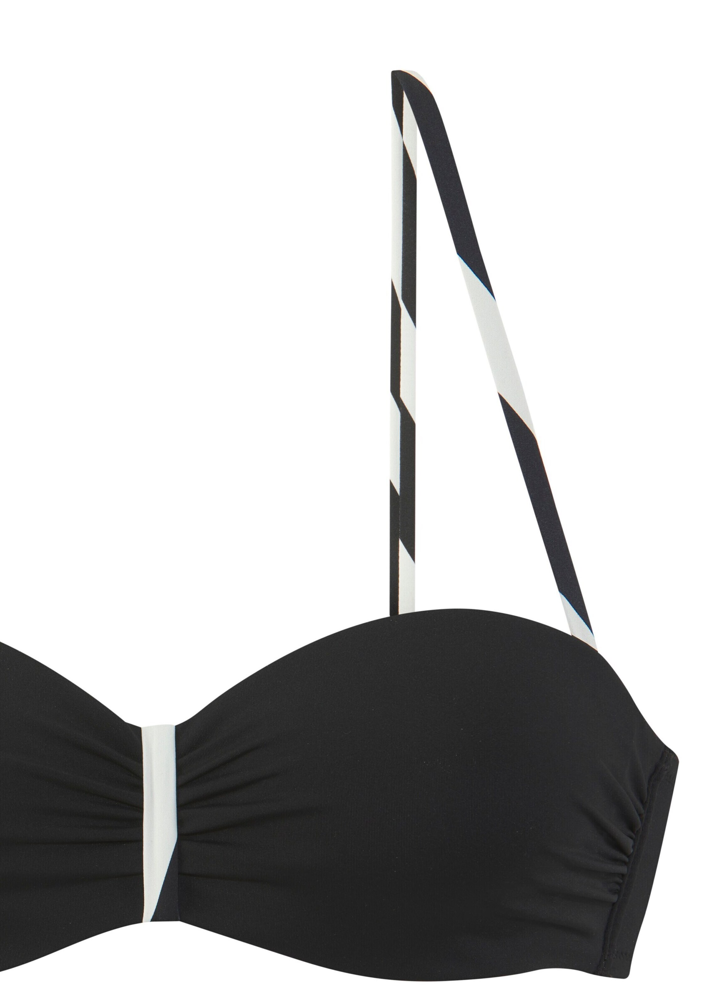 FRENCH CONNECTION Bandeau Bikini in Schwarz