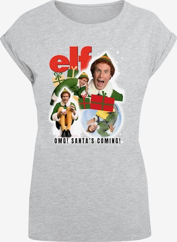 ABSOLUTE CULT Shirt 'Elf - Collage' in Grijs: voorkant