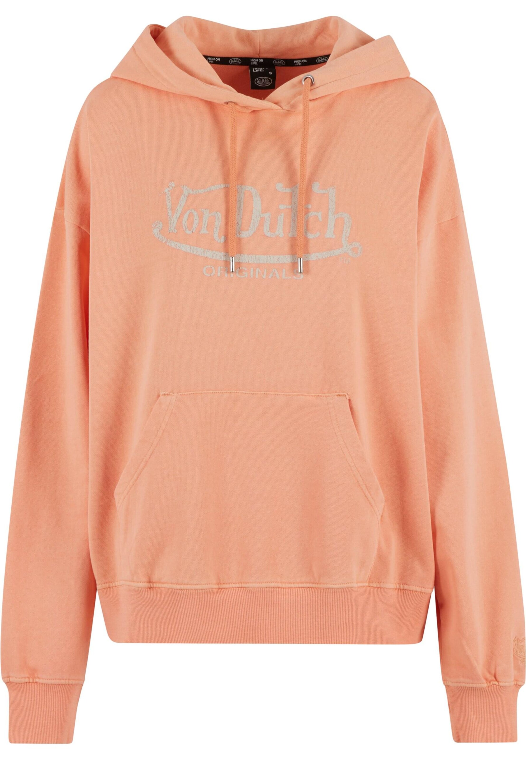 Sweat-shirt 'Marley' Von Dutch Originals en orange : devant