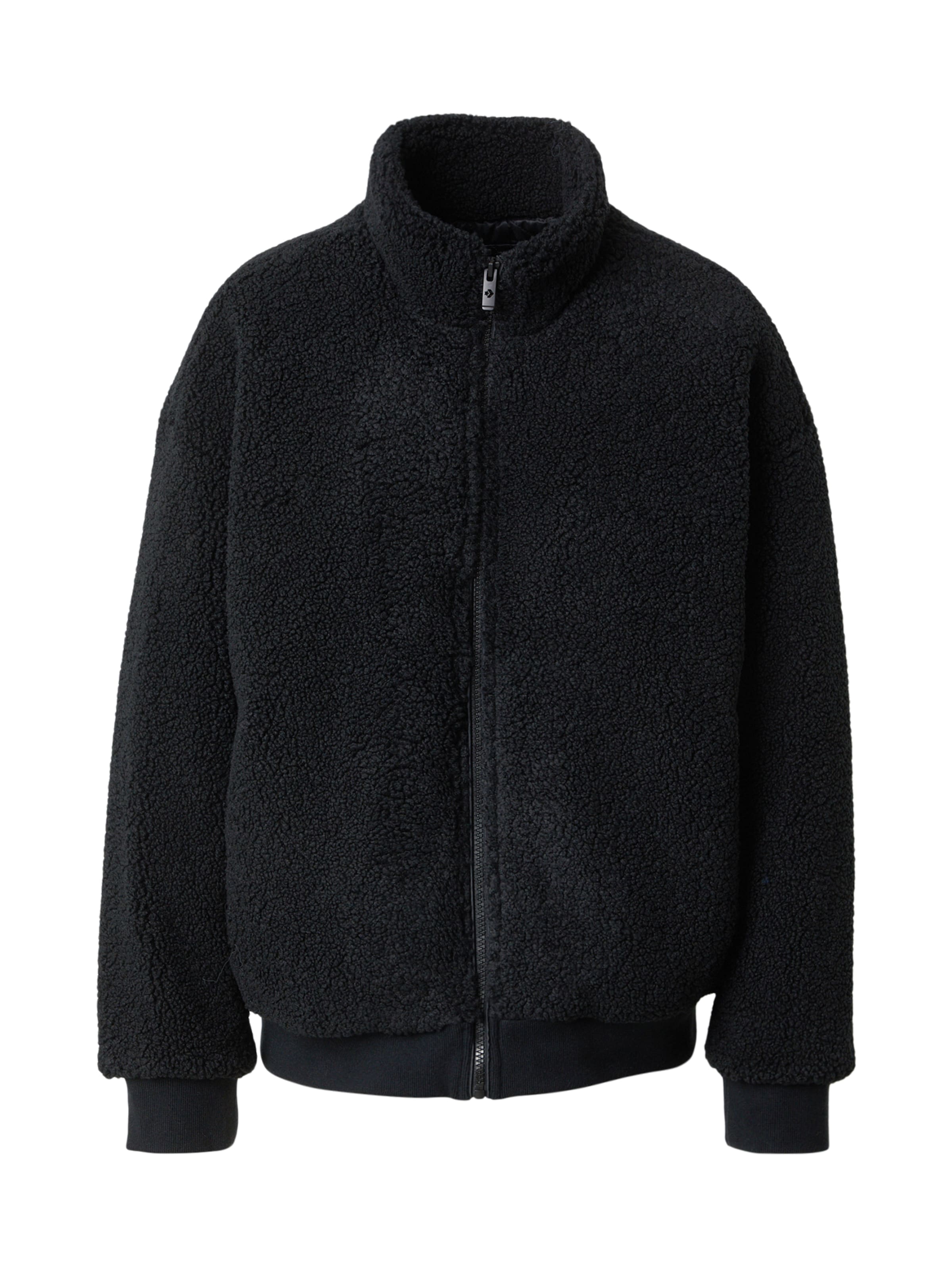 Veste en polaire 'Sheppa' CONVERSE en noir : devant