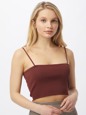 ABOUT YOU Top 'Rabea' in Brown: front