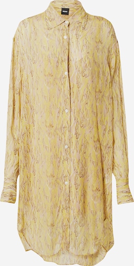 BOSS Vestido camisero 'Bareid_1' en beige / marrón / limón, Vista del producto