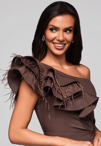 Ombre Avondjurk in Bruin