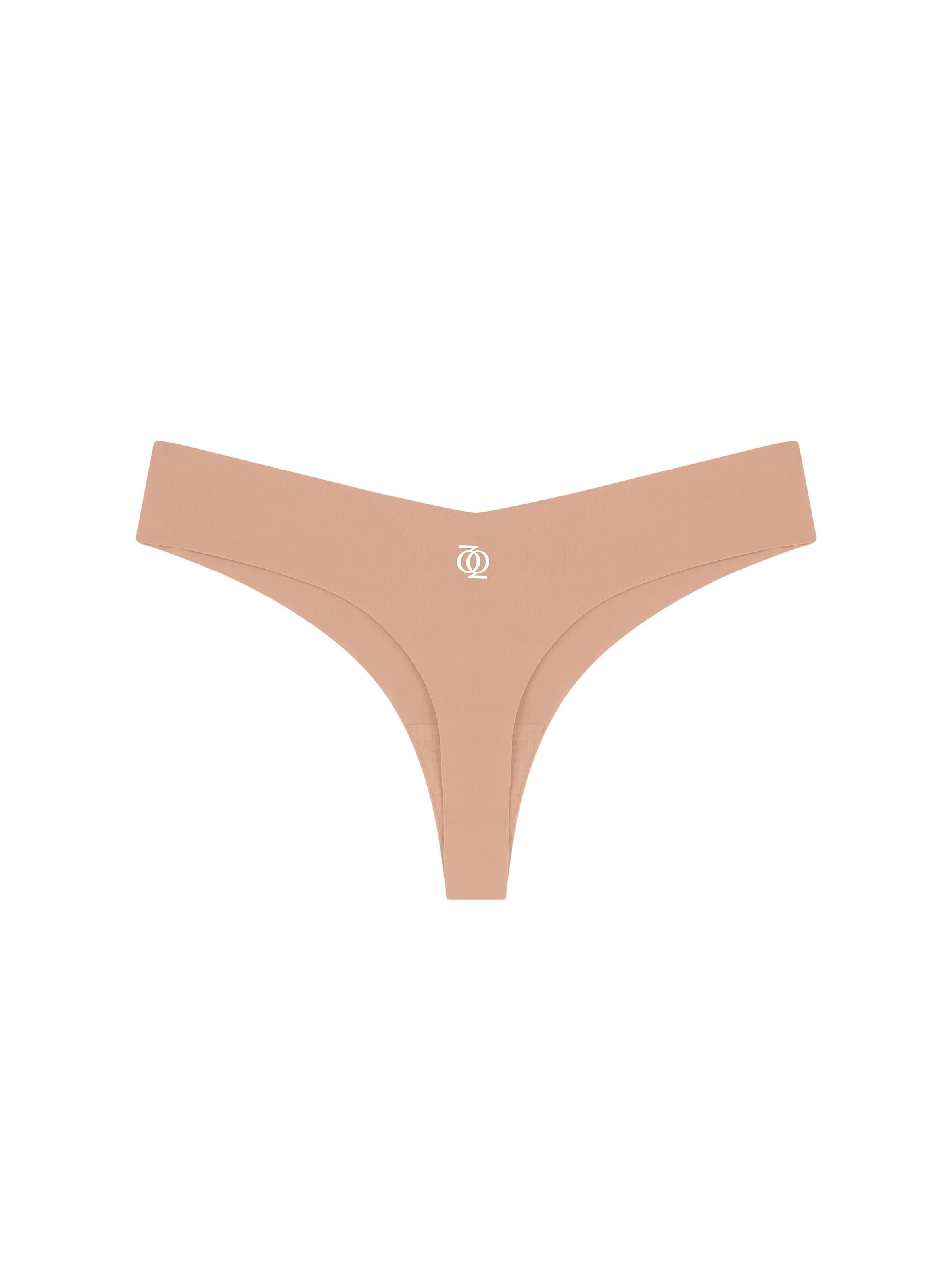 GOD SAVE QUEENS Slip 'Second Skin Brazilian' in Beige: front
