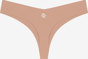 GOD SAVE QUEENS Slip 'Second Skin Brazilian' in Beige: front