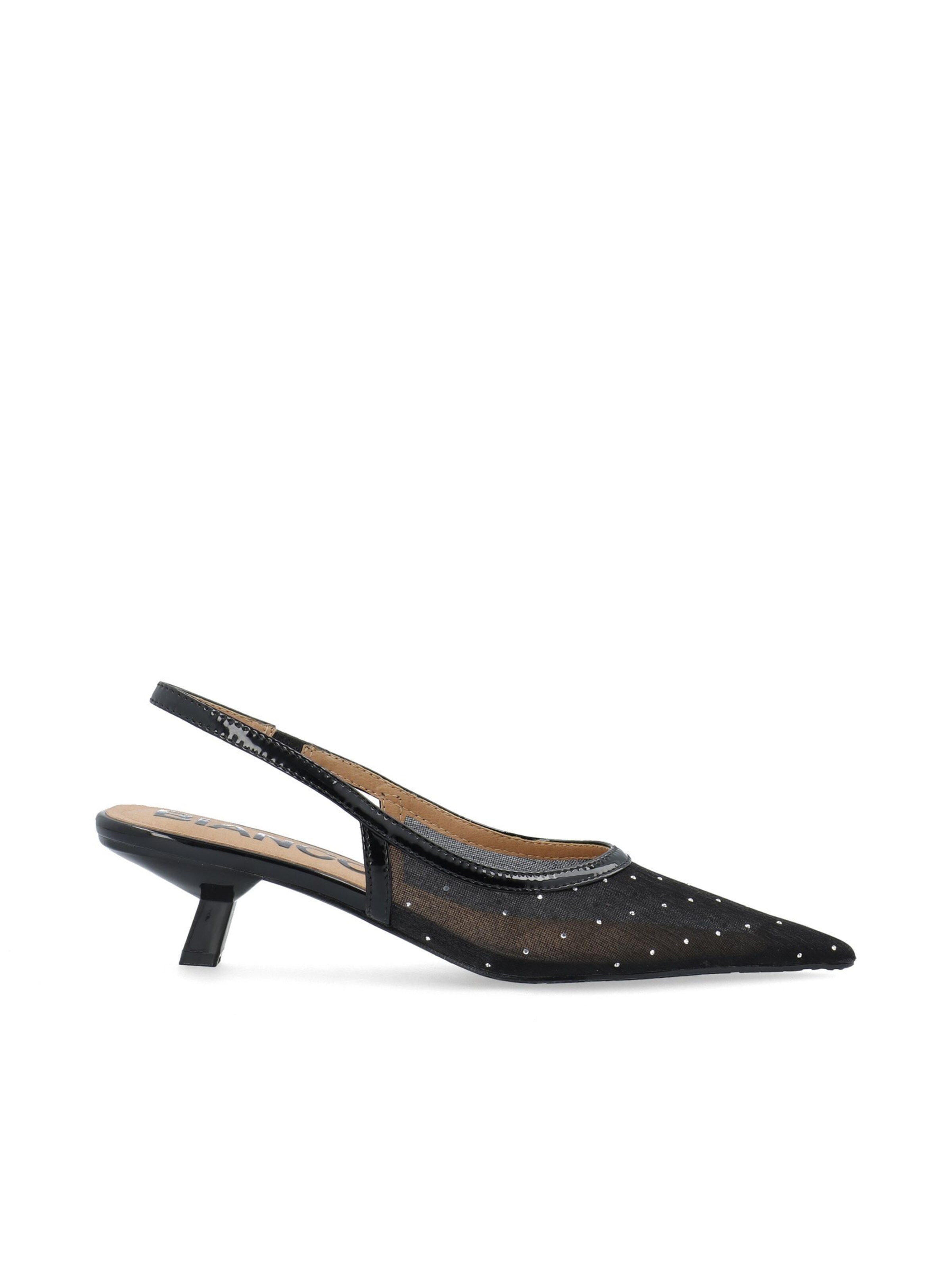 Bianco Slingpumps 'Kristin' in Zwart