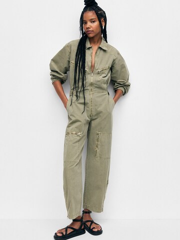 Pull&Bear Jumpsuit in Grün: predná strana