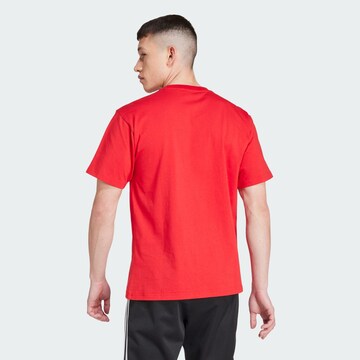 T-Shirt 'Trefoil Torch' ADIDAS ORIGINALS en rouge