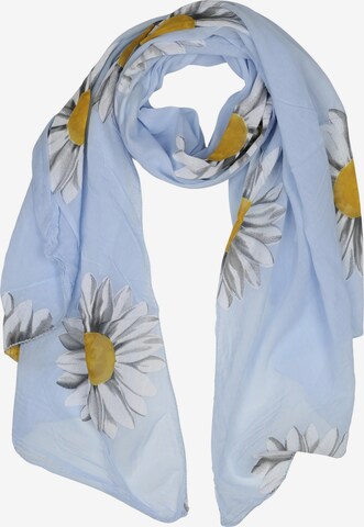 COLLEZIONE ALESSANDRO Schal 'Softflower' in Blau: Vorderseite