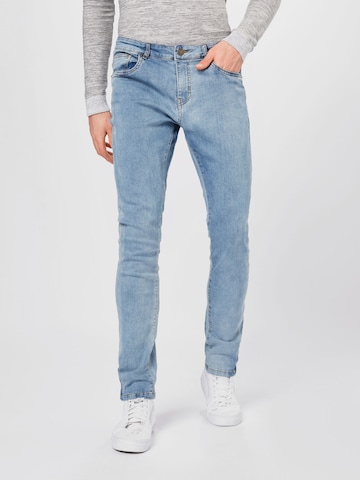 Urban Classics Skinny Jeans in Blauw: voorkant