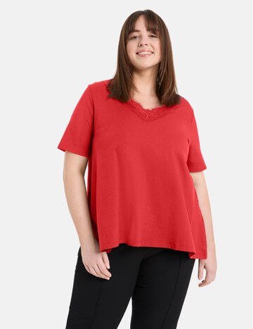 SAMOON Majica | rdeča barva: sprednja stran