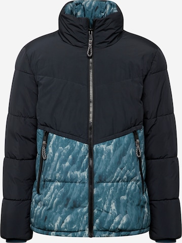 QS Winterjas in Blauw: voorkant