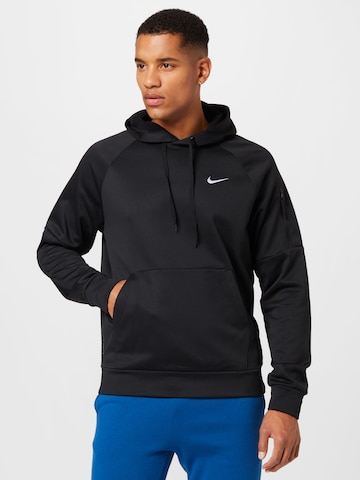 NIKE Sports sweatshirt in Black: front