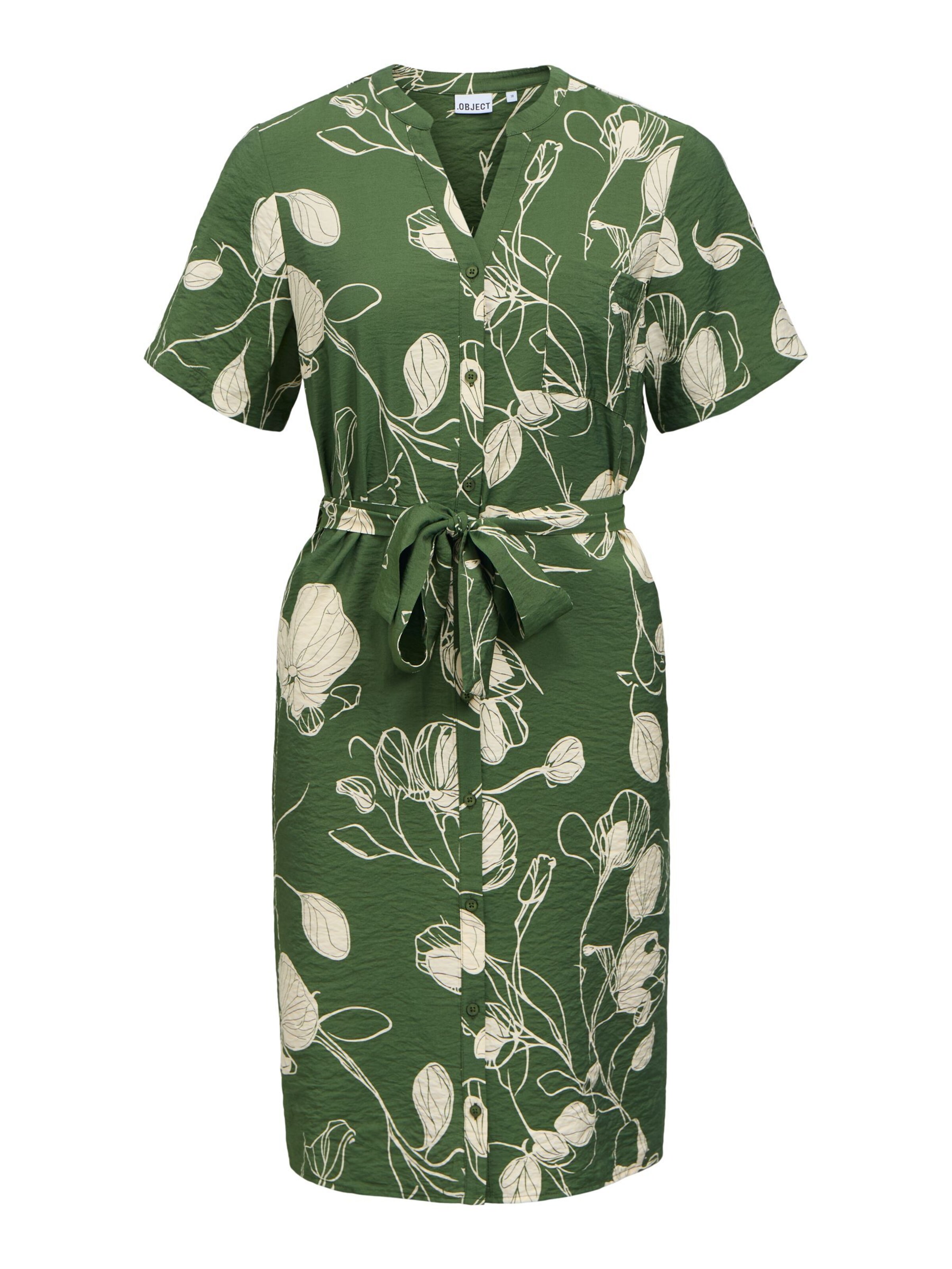 OBJECT Shirt Dress 'OBJJacira' in Green: front