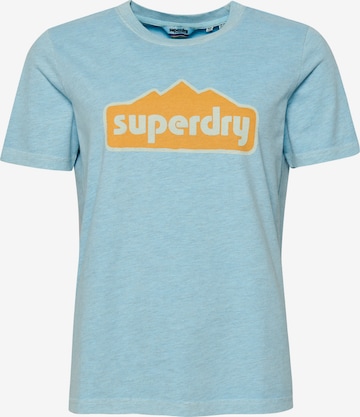 Superdry Tričko – modrá: přední strana
