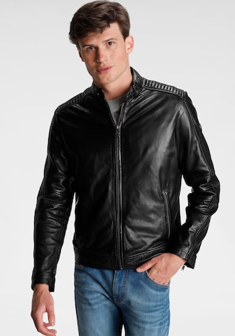 H.I.S Between-Season Jacket in Black: front