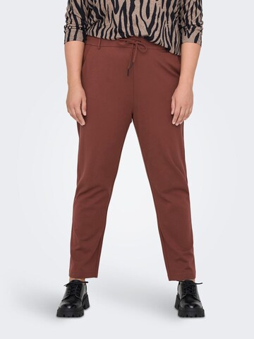 ONLY Carmakoma Regular Pants in Brown: front