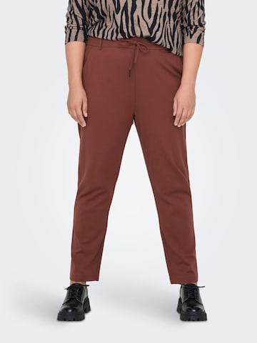 Regular Pantalon ONLY Carmakoma en marron : devant
