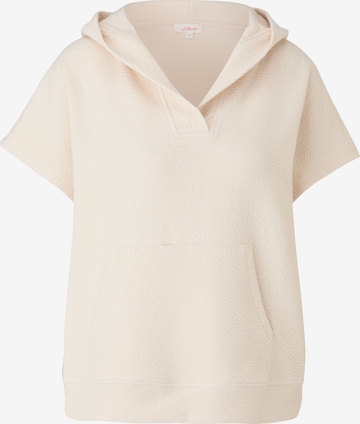 s.Oliver Sweatshirt in Beige: predná strana