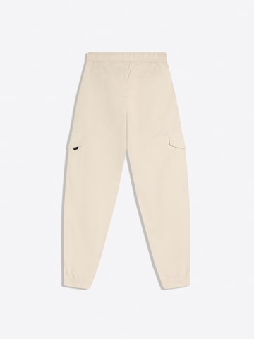 BershkaTapered Cargo hlače - bež boja