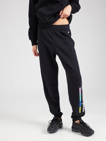 Effilé Pantalon Champion Authentic Athletic Apparel en noir : devant