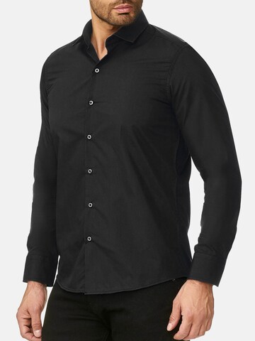 Reslad Slim Fit Hemd 'RS7002' in Schwarz