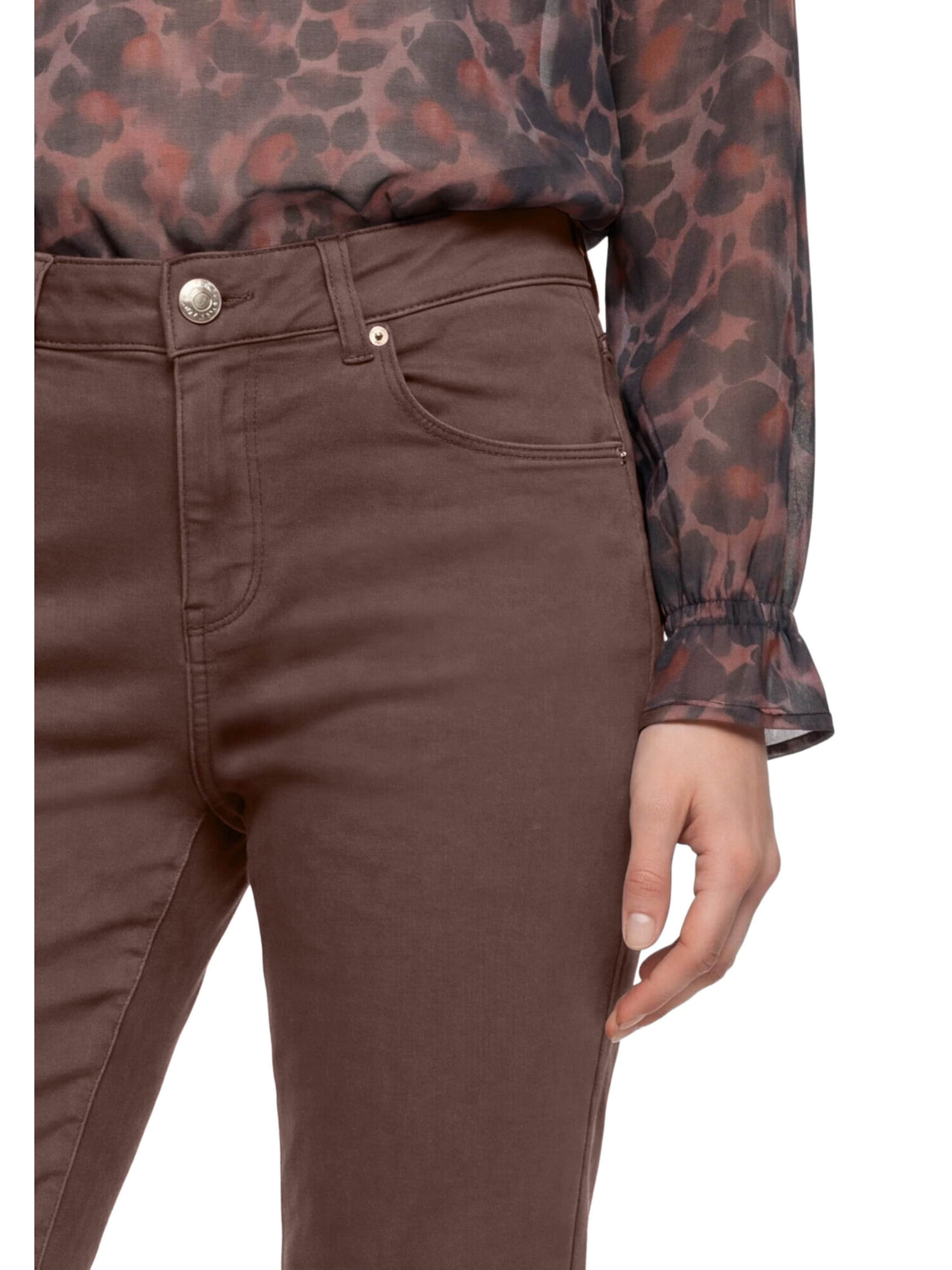 Coupe slim Jean Betty Barclay en marron