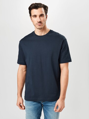 T-Shirt SELECTED HOMME en bleu : devant