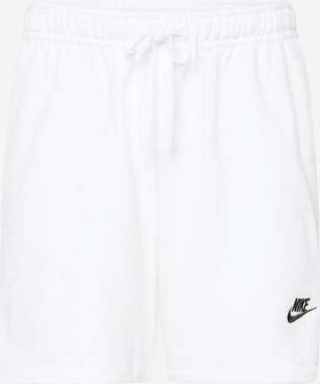 Nike Sportswear Normální Kalhoty 'CLUB' – bílá: přední strana