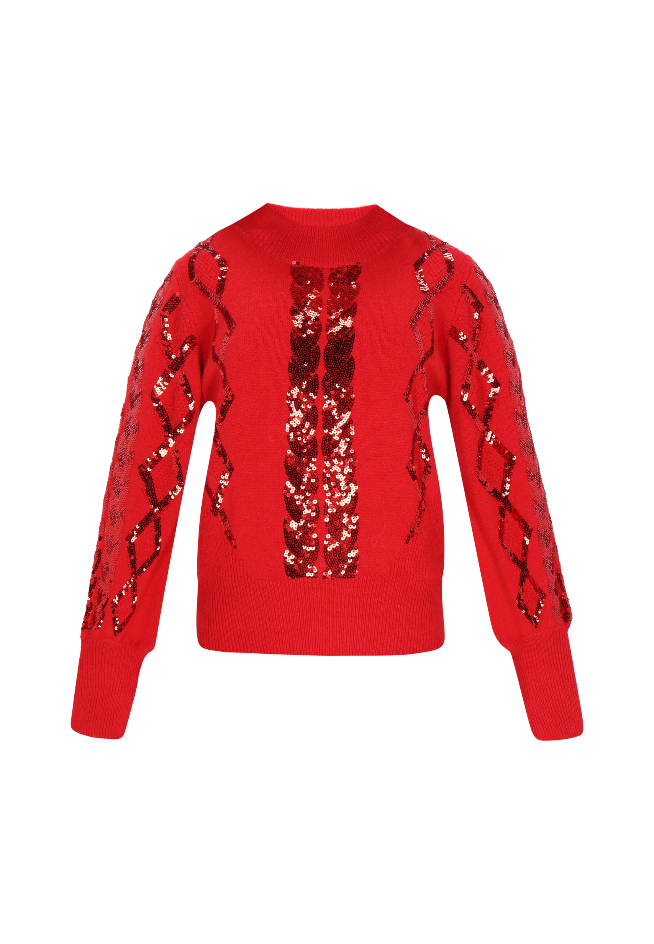Pull-over faina en rouge : devant
