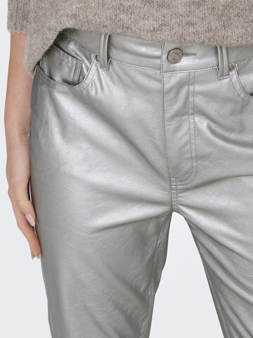 ONLY Regular Broek in Zilver