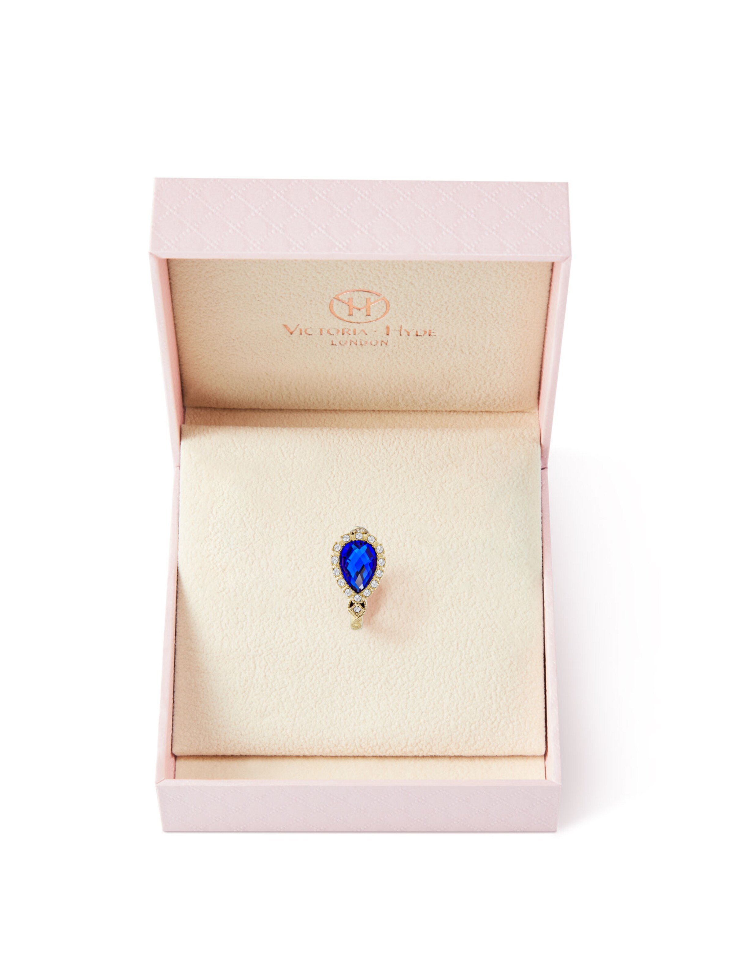 Victoria Hyde Sormus '  Water drop ' värissä sininen