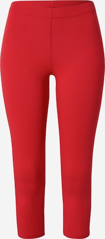 Skinny Leggings de la Blutsgeschwister pe roșu: față