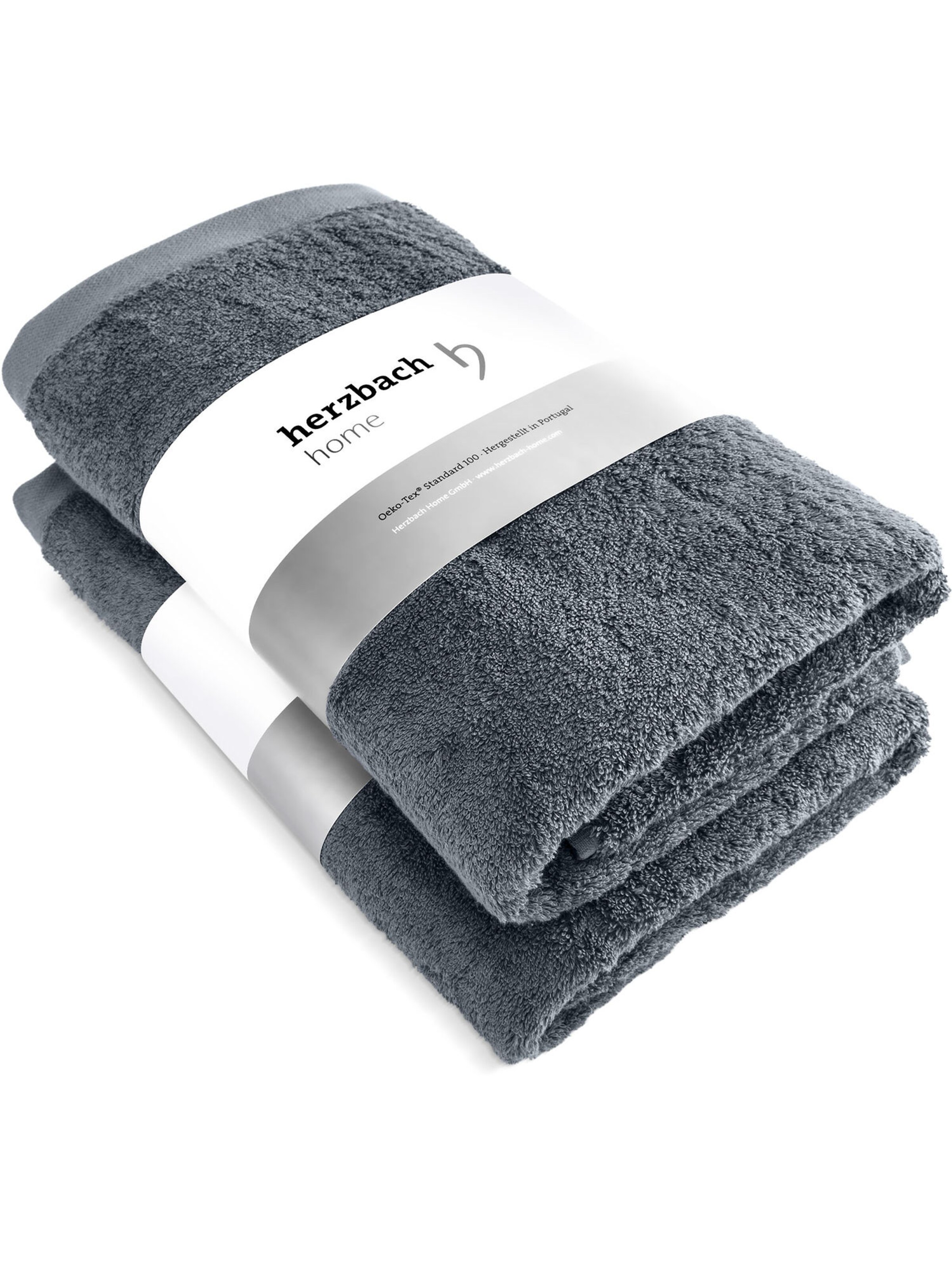 Set 'Pura' Herzbach home en gris : devant