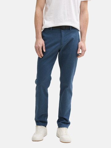 TOM TAILOR Slimfit Chino 'Travis' in Blauw: voorkant