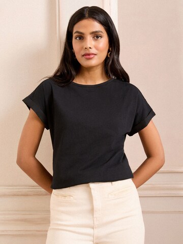 T-shirt love & roses en bleu