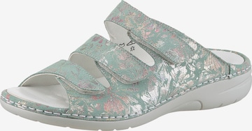 WALDLÄUFER Mules in Green: front