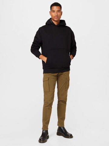 TOM TAILOR DENIM Sweatshirt in Black