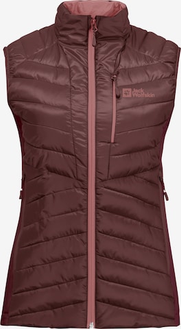 JACK WOLFSKIN Sports Vest 'ROUTEBURN PRO INS' in Red: front