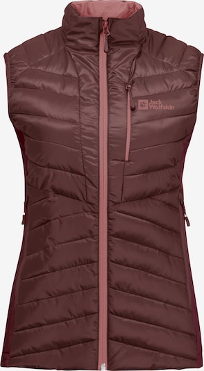 JACK WOLFSKIN Gilet de sport 'ROUTEBURN PRO INS' en lie de vin, Vue avec produit