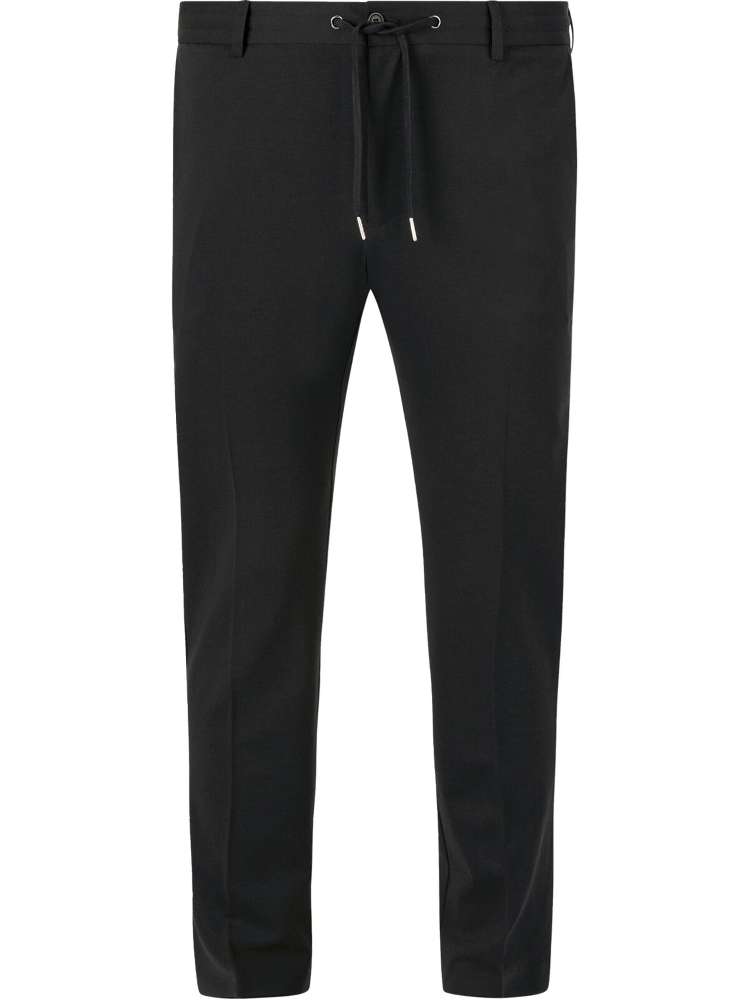 Charles Colby Regular Hose 'Duke Bernard' in Schwarz: Vorderseite