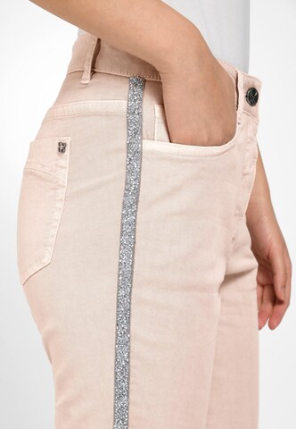 Basler Slimfit 5-Pocket Jeans in Rot