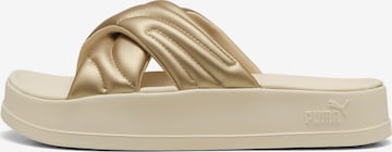 PUMA Muiltjes in Goud: voorkant