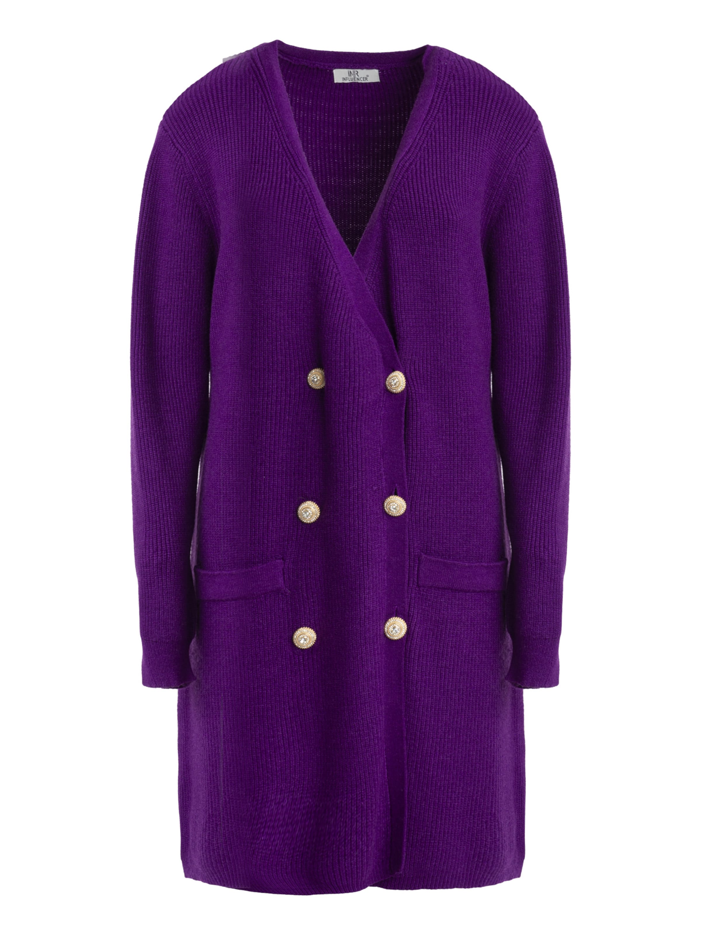 Influencer Pletena jopa | vijolična barva: sprednja stran