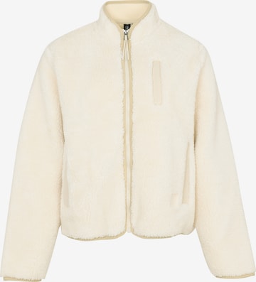 Volcom Fleece Jacket 'WUZER FUZZAR' in White: front