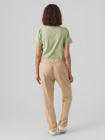 MAMALICIOUS Regular Broek 'Beach' in Beige