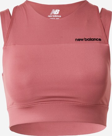 new balance Sports Bra in Pink: front